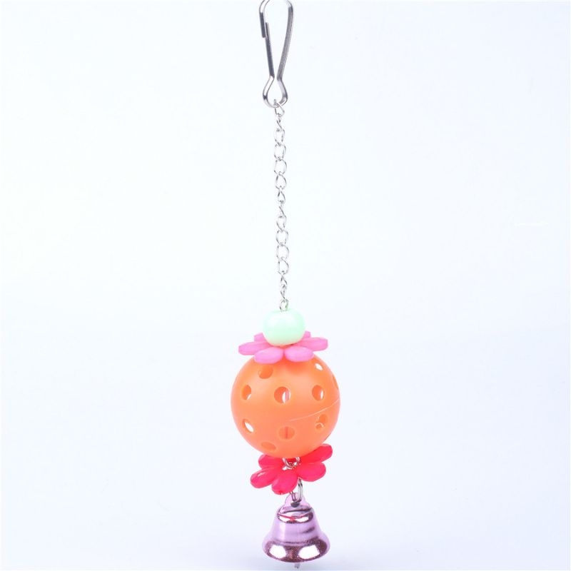 Spielzeug für Wellensittiche, Vogelspielzeug mit Glöckchen, niedliches Design, 3er-Sets, mit den Farben Rot, Gelb und Grün