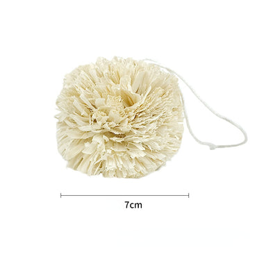 Kaninchen Spielzeug, 7cm Ball aus Maisblättern, Hängende Beißballspielzeuge, für Meerschweinchen Chinchilla (2 Stücke)