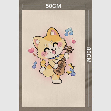 Kratzmatte, Karikatur Katzenmuster, Selbstklebende Kratzmatte für Wände und Gegenstände, Robustes und Abriebfestes