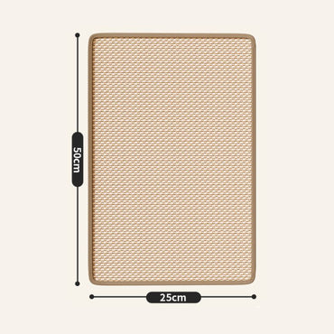 Kratzmatte, Sisal Katzen Kratzteppich, Schutz für Sofa vor Kratzern, Katzenkratzbrett mit Klettverschluss