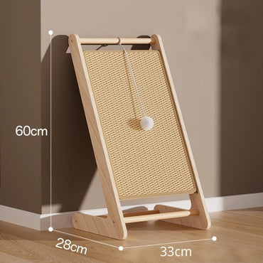 Katze Kratzpappe, Langlebiger Katzenkratzbaum aus Sisal, Platzsparendes Design für kleine Räume und Indoor Katzen