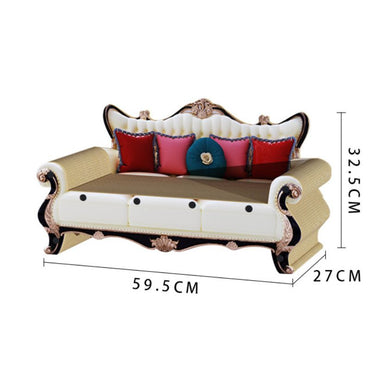 Kratzbrett kratze, Kratzmöbel im Sofadesign, Katze kratzt am Sofa, Langlebiges Wellenpapier-Katzenspielzeug