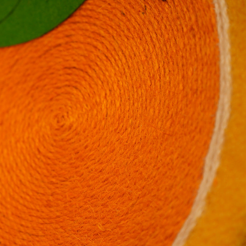 Kratzbrett Katze mit integriertem Katzenbett, hochwertigem Sisal-Material, Orange-Thema, perfekt zum Austoben für Katzen