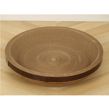 Kratzpappe für Katzen, Katzenbetten, Ovales, rundes, Wellpapier, Umweltfreundliches Material, Klein, Mittel, Groß, Extragroß