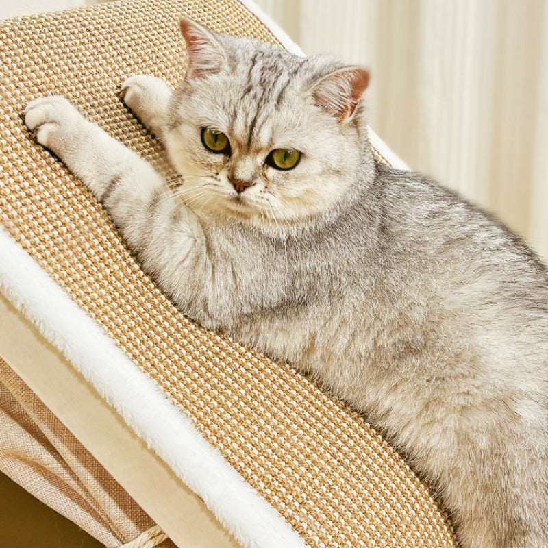 Katze Kratzpappe für Katzenliebhaber, Zeltförmige Kratzplatte, für Krallenpflege und Entspannung, Größte Größe: 78x50x50cm