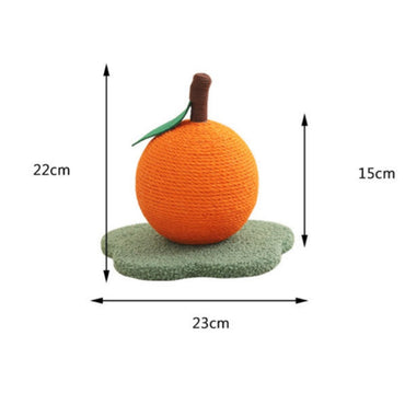 Kratzbrett für Katzen, Sisal-Kratzbrett in Orange-Form, niedlich und spielerisch, ideal zum Schärfen der Krallen und Anziehen der Aufmerksamkeit Ihrer Katze