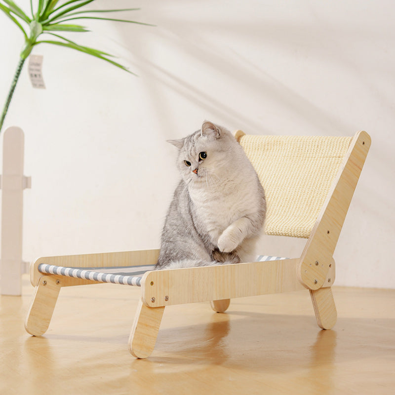 Katzenbett, Verstellbare Sisal-Katzenliege, Atmungsaktive Hängematte, Kratzmöbel Katze, 52x32x39 cm, Spielen & Schlafen