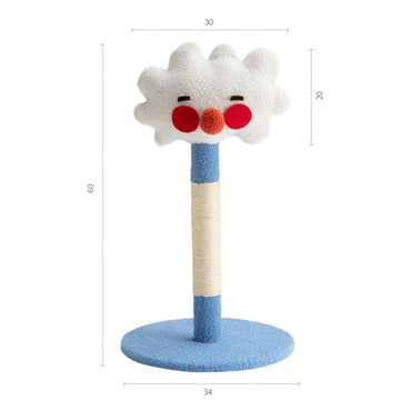 Moderne Kratzbäume, Lustige Kratzsäulen aus Sisal mit vier verschiedenen Emotions-Designs, Krallenpflege und Spielspaß