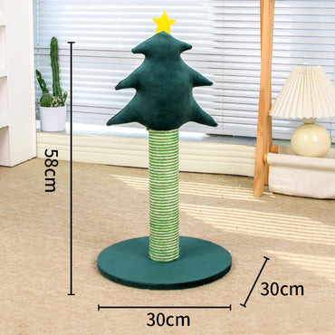 Schmale Kratzbäume Kiefern-Design, aus Sisal, platzsparend, dekorativ, für kleine Wohnungen und Ecken