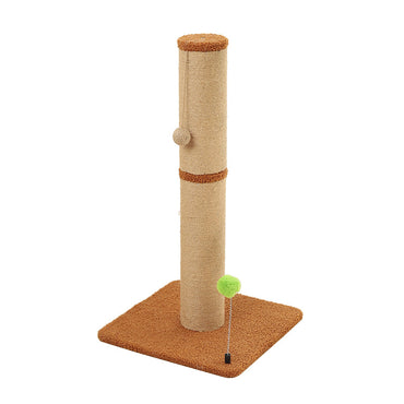 Kratzbäume für Katzen, Kratzbaum Braun, Zwei Höhenstile, Großer & stabiler Standfuß, mit Plüschball-Katzenangel, Endloser Spaß