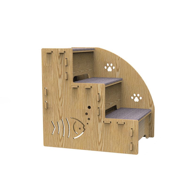 Katzenbaum, Holz Haustiertreppe, Katzentreppe für Bett oder Sofa, Ideal für ältere Katzen