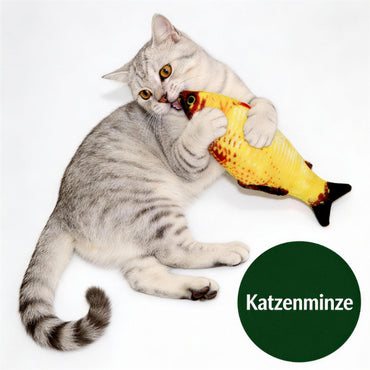 Kuscheltier Katze Simulationsfisch, Katzenminze, Fisch, Kauen, Gesellschaft und Linderung von Langeweile