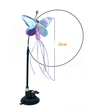 Katzenangel, Katzenspielzeug Glocke Starker Saugnapf Kann In Der Hand Gehalten Werden, 2 Spielmodi Interaktiv (1 Stück)