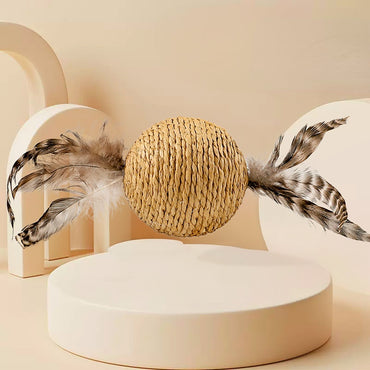 Kratzkugel Katze Sisalball Sound übergroße Selbstunterhaltung zur Linderung von Langeweile und Backenzähnen