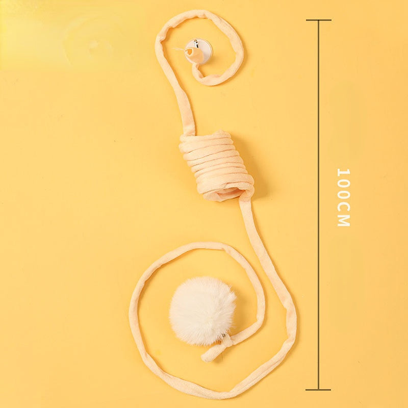 Katzenspielzeug Türrahmen, Elastisches Seil Federglocke Katzenangel, für Indoor-Aktivitäten