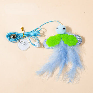 Katzenspielzeug Türrahmen, Elastisches Seil Federglocke Katzenangel, für Indoor-Aktivitäten