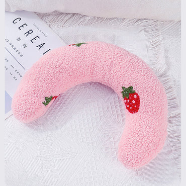 Katzen kuscheltier spielzeug, universelles U-förmiges Plüschkissen für Katzen zum Ausruhen und Kauen (1 Stück)