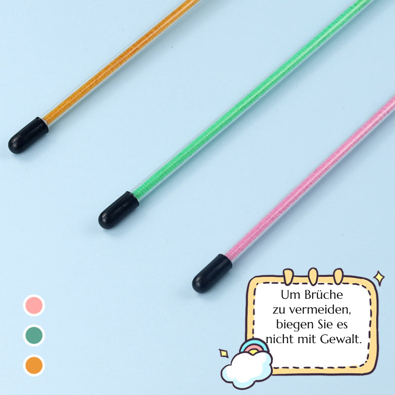 Katze Spielzeug, Insekt Katzenangel mit Elastischem Netz & Glöckchen für Katzen zur Selbstunterhaltung, Drei Farben erhältlich (1 Stück)