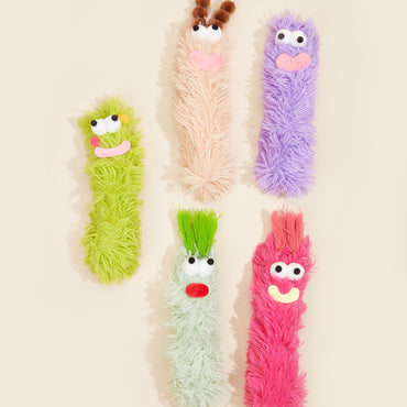 Kuscheltier für Katze, Plüsch Lustiges Kissen 5 Farben mit Katzenminze, für Katzen zum Schlafen & Kuscheln (5 Stück)