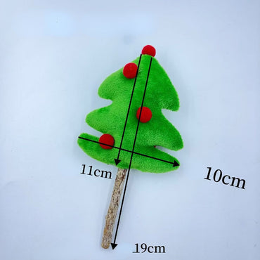 Kuscheltier für Katze, Weihnachtsbaum Katzenspielzeug mit Katzenminze & Raschelpapier, 2er Set für doppelte Freude