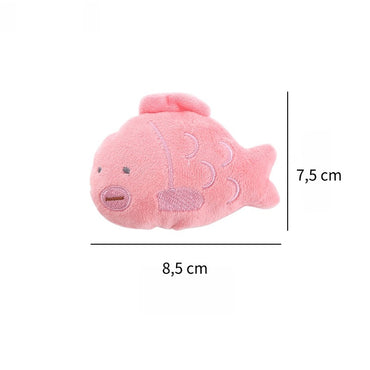 Katze Kuscheltier, Katzen Spielzeug mit Katzenminze, Meerestiere Set mit Teufelsrochen, Clownfisch und Hai, Farbenfroh (3 Stück)