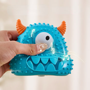 Spielzeug für den Hund, Blaues Monster Intelligenzspielzeug, Quietschtier für Hunde, Robustes Kauspielzeug für aktive Hunde