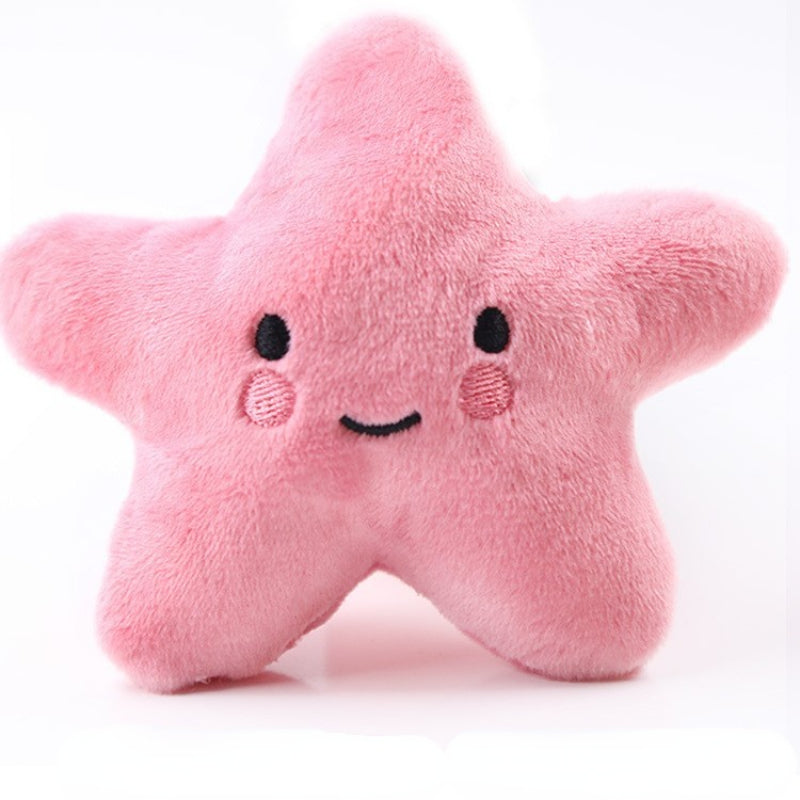 Kuscheltier für Hunde, Plüsch Sternförmiges, Hundespielzeug Quietschen, Welpenspielzeug, Kauspielzeug Hund, Drei Farben