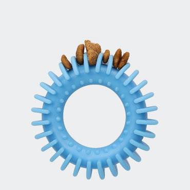 Hundespielzeug Unkaputtbar, Weich Halsband Beißspielzeug aus Gummi, Kauspielzeug für Hunde & Interaktive Spiele, Drei Farben (1 Stück)