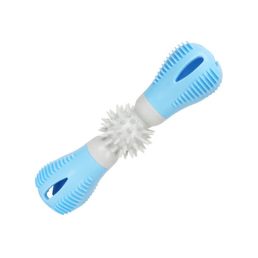 Hundespielzeug Unkaputtbar, Hantel Slow Futterspielzeug, Kauspielzeug & Hundeleckerli Spender für Aktive Hunde, Zwei Farben