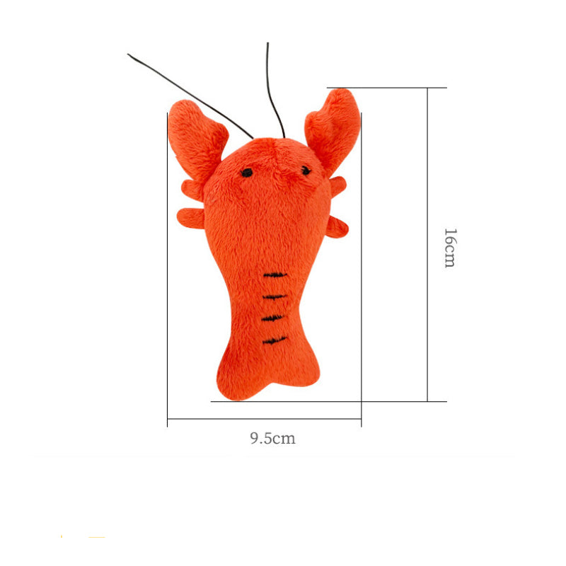 Hund Kuscheltiere, Plüsch-Langustenspielzeug mit BB-Sound, kauspielzeug hund, Geeignet für Hunde zum Entspannen & Spielen