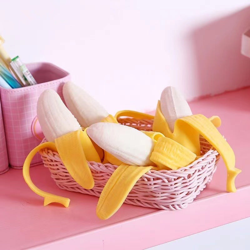 Hundespielzeug Unkaputtbar, Simulierte TRP Banane, geschälte Banane Kauspielzeuge für Hunde, Perfekt für Kauvergnügen