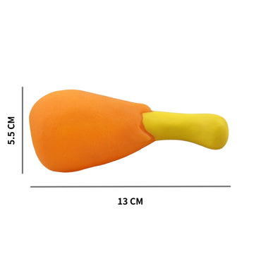 Hundespielzeug Qietschen, Hergestellt im Form von realistischen Hühnerbeinen, 13 CM Perfekt für kleine Hunde (1 Stück)