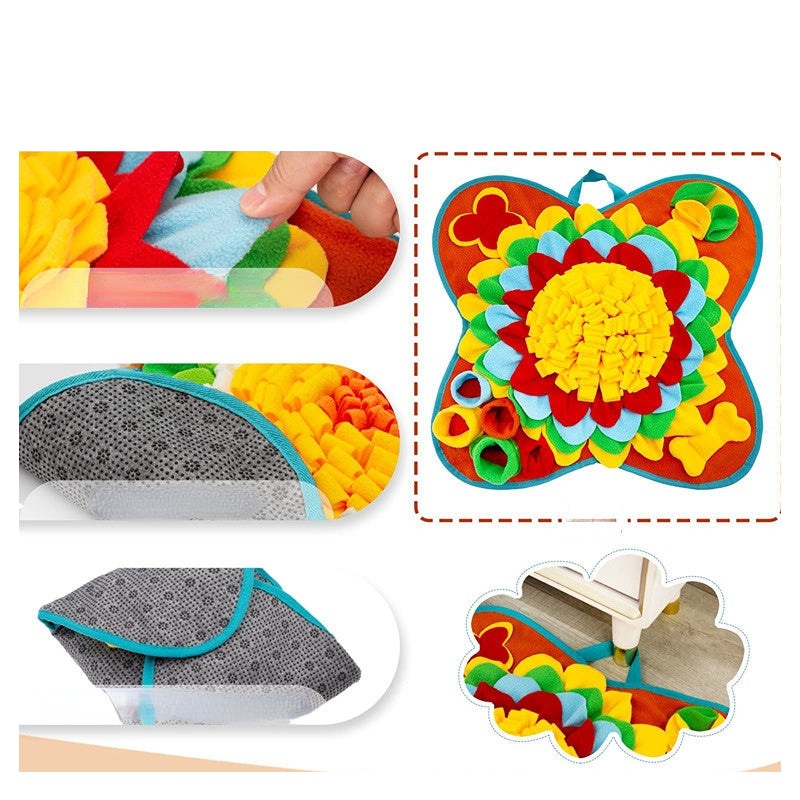 Hund Spielzeug, Schnüffelmatte, Interaktive bunte Spielmatte für Hunde, Sensorisches Spielzeug zur Fütterungskontrolle