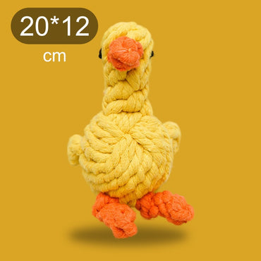 Welpenspielzeug, Handgefertigtes Baumwollseilspielzeug für Puppies, 1 Stück, Tierform, Geeignet für kleine und mittelgroße Hunde