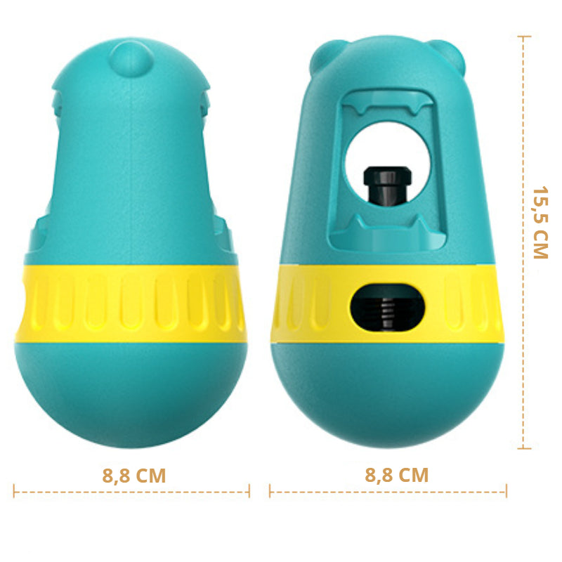 Hunde Intelligenzspielzeug, Futterball Hund mit Leckerlisstange-Halter, Rot & Blau, Puzzlespielefür Kleine und Große Hunde