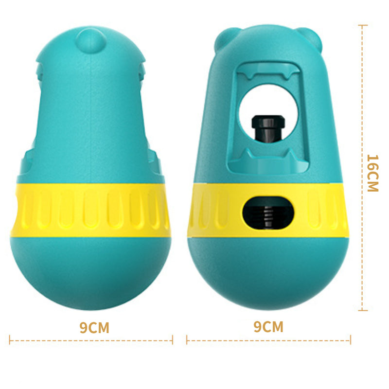 Hunde Intelligenzspielzeug, Futterball Hund mit Leckerlisstange-Halter, Rot & Blau, Puzzlespielefür Kleine und Große Hunde