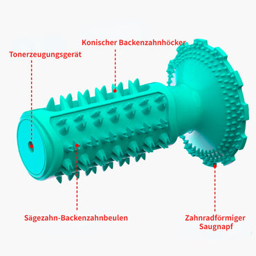 Hundespielzeug Unkaputtbar, Beißstab, Hundespielzeug Quietsch, Hundezahnbürste, drei Farben, geeignet für Hunde jeder Größe