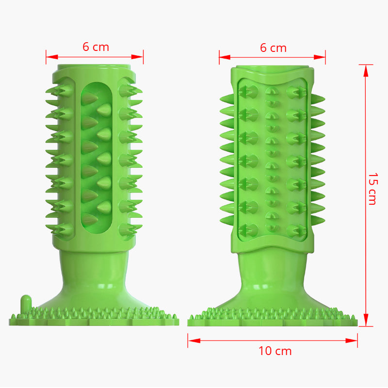 Hundespielzeug Unkaputtbar, Beißstab, Hundespielzeug Quietsch, Hundezahnbürste, drei Farben, geeignet für Hunde jeder Größe