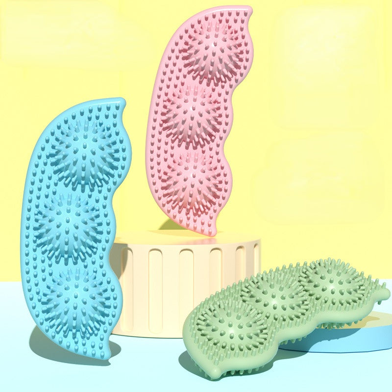 Hund Spielzeug, TRP Erbsenform Kauspielzeug für Hunde, ideal für Spiel und Beschäftigung, Zahnreinigung, Drei Farben