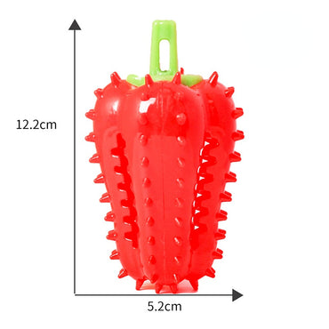 Hunde Intelligenzspielzeug, Chili-Form Kauspielzeug mit Essen verstecken, Interaktives & Futterspielzeug, Drei Farben