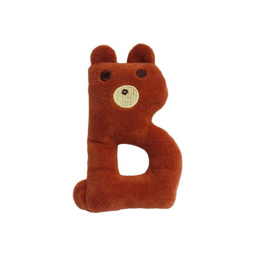 Kuscheltier für den Hund, Plüsch ABC Alphabet Spielzeug mit BB-Sounder, drei Varianten auswahlbar, ideal für kleine Hunde (1 Stück)