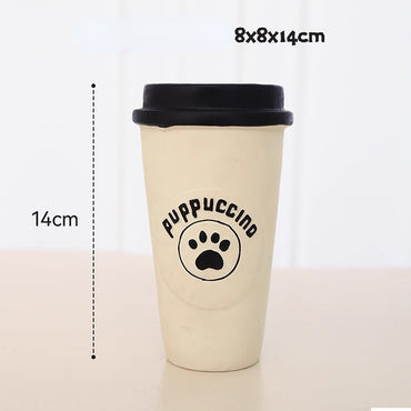 Spielzeug für den Hund, Latex-Kaffeetasse mit BB-Geräusch, Ideal zum Kauen & Spielen, Lustiges Kauspielzeug für kleine Hunde (1 Stück)