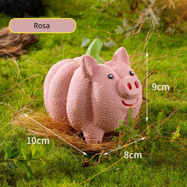 Spielzeug für den Hund, Quietschespielzeug in Kürbis-Schwein-Form, Interaktives Kauspielzeug aus Latex, Rosa