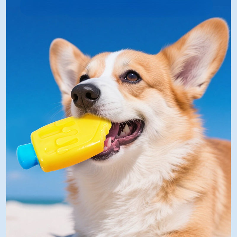 Spielzeug für den Hund, TPR Kühles Kauspielzeug für Sommertage mit Wassereinspritzung, Abkühlung für Ihren Hund, Drei Stile