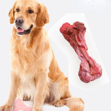 Kauknochen Hund, Simulation Gummi große Knochen, Kauspielzeug für Hunde, Zahnpflege & Beschäftigung für alle Hunde
