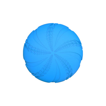 Hundespielzeug, Hundefrisbee, EVA-Weizenährenmuster, Blau und Grün, Wasserspielzeug Hund, Interaktives Hundespielzeug (1 Stück)