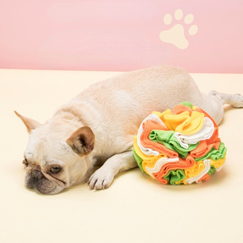 Hunde Intelligenzspielzeug, Hundeball aus Polarfleece für interaktiven Spaß, Futterversteckspielzeug für Hunde, Zwei Größen