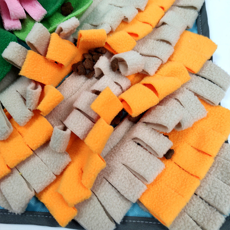 Hunde Intelligenzspielzeug, Schnüffelmatte für kreative Nasenarbeit, interaktives Futterspielzeug für Hunde in blau