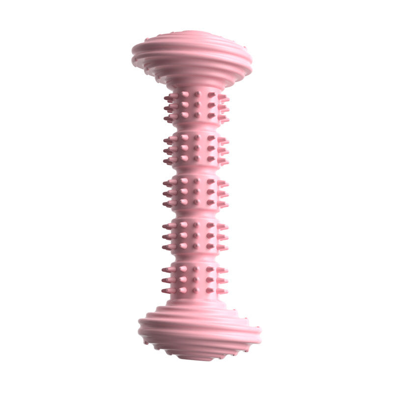 Hundespielzeug Unzerstörbar, TPR Barbell Hundekaustab, Kauspielzeug für Hunde, Saubere Zähne, Unterhaltung in drei Farben