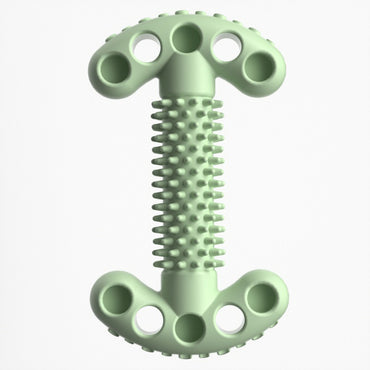 Unkaputtbares Hundespielzeug, Double T-Form Kauspielzeuge mit Weiche Dornen für Hunde, Robuste & leicht zu reinigen, Drei Farben